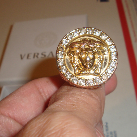 versace ring medusa head